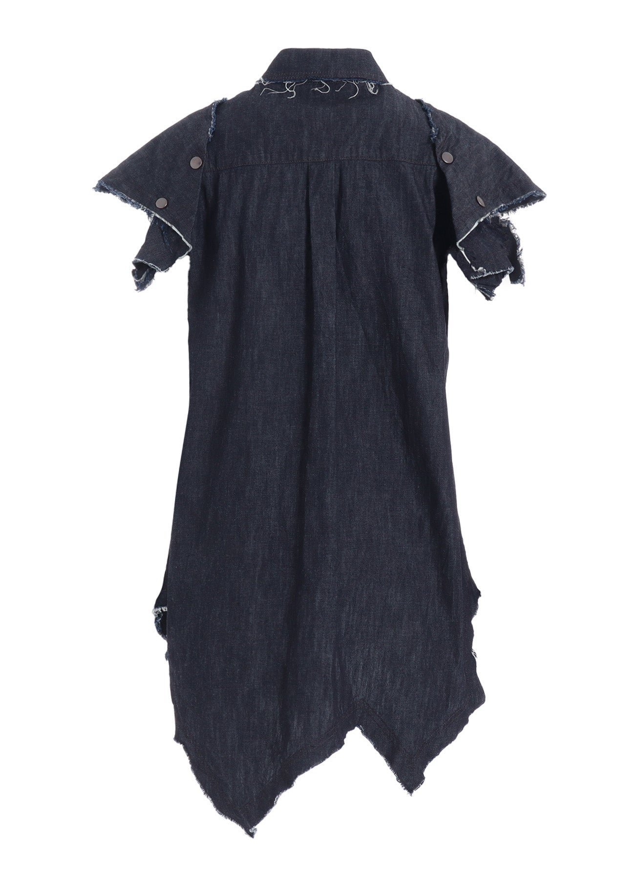 6oz DENIM DESIGNED SLEEVE BLOUSE A