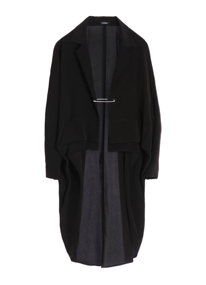 TRIACETATE DECIN FRONT PIN TUCK SHIRT