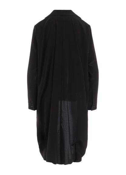 TRIACETATE DECIN FRONT PIN TUCK SHIRT