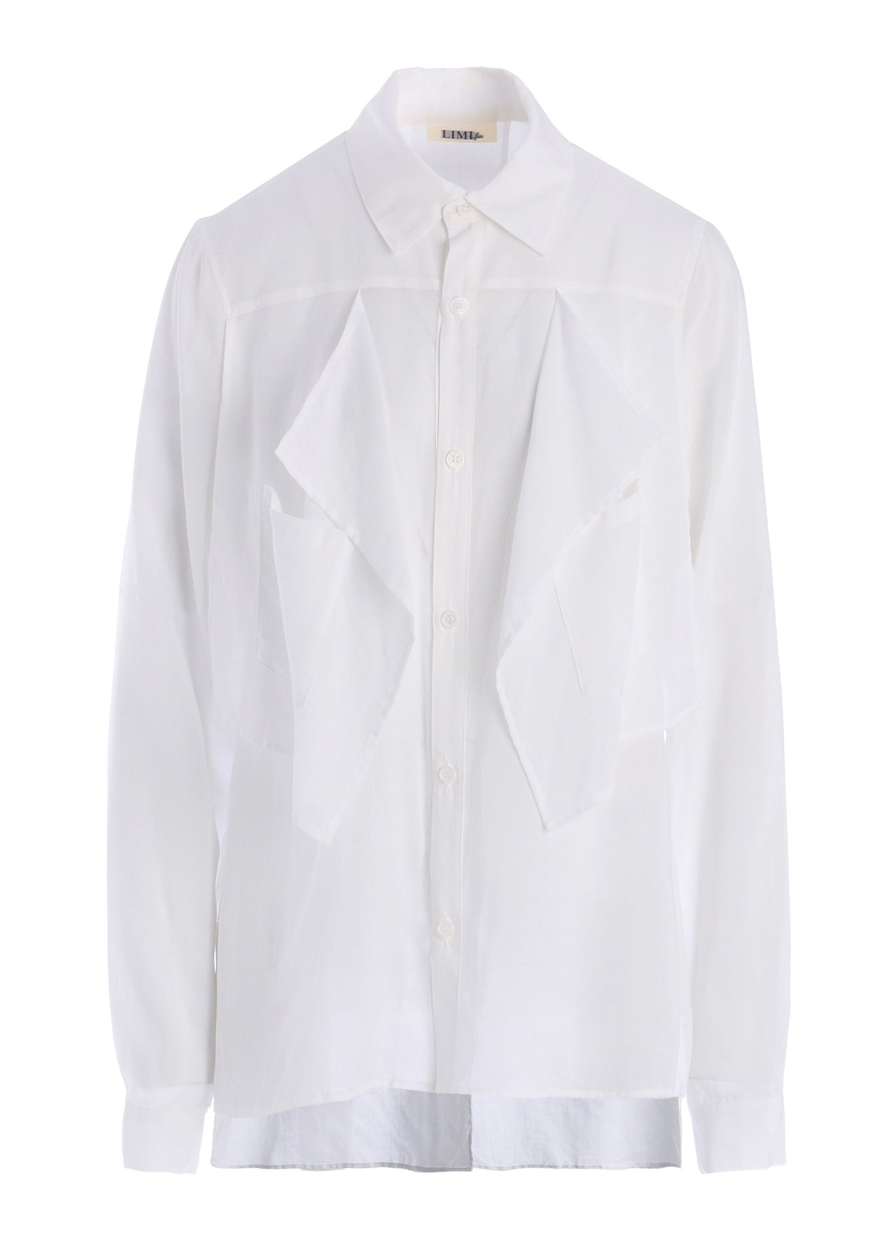 SOFT LAWN SQUARE PANEL BLOUSE