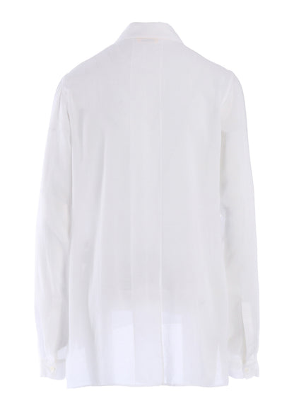 SOFT LAWN SQUARE PANEL BLOUSE