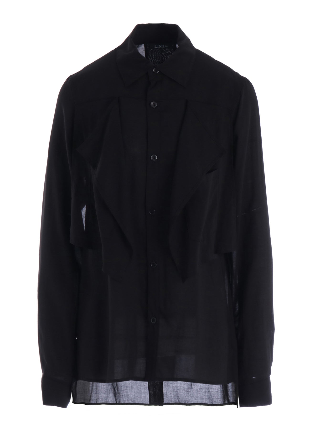 SOFT LAWN SQUARE PANEL BLOUSE