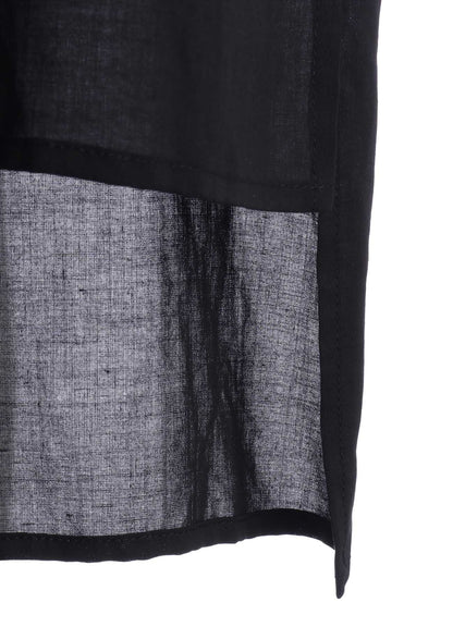 SOFT LAWN SQUARE PANEL BLOUSE