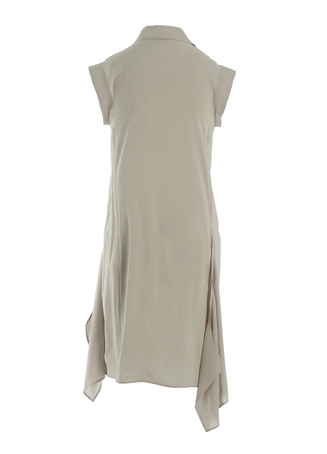 RAYON LAWN ASYMMETRIC COLLAR BLOUSE