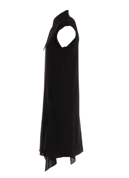 RAYON LAWN ASYMMETRIC COLLAR BLOUSE