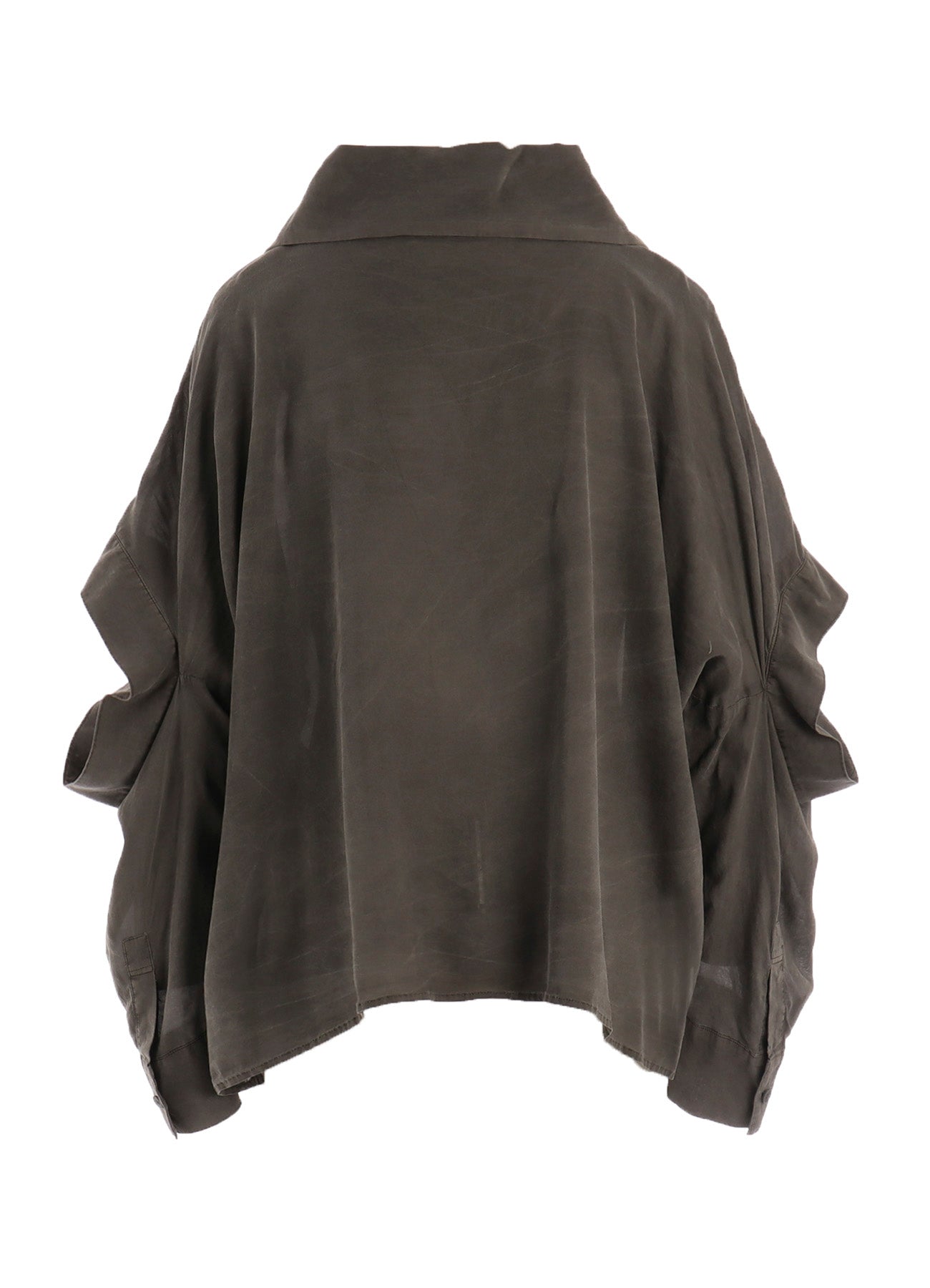 GARMENT-DYED LAWN ELBOW SLIT SHIRT