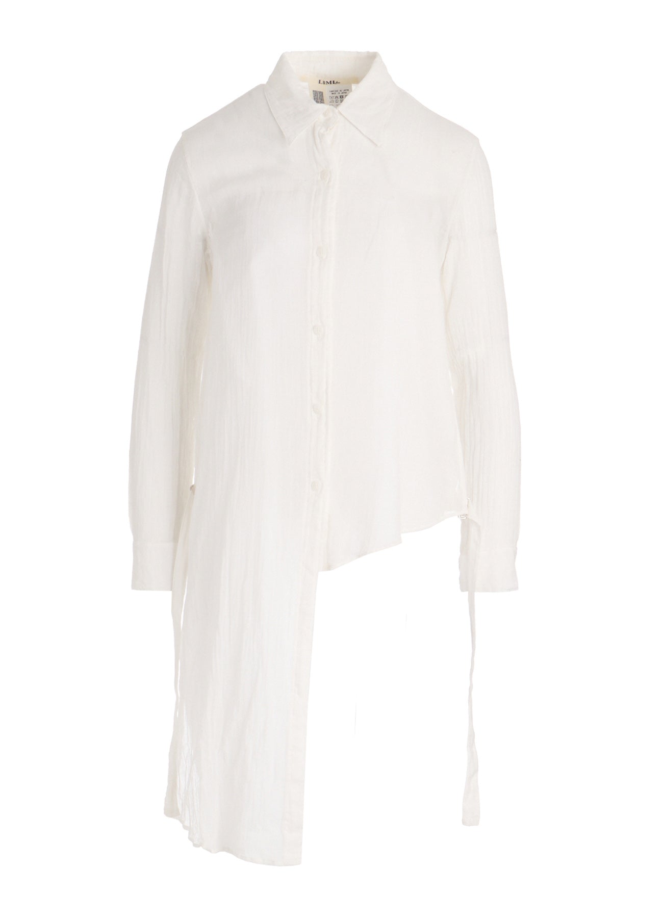 KHADI COTTON ASYMMETRY LONG SHIRT DRESS