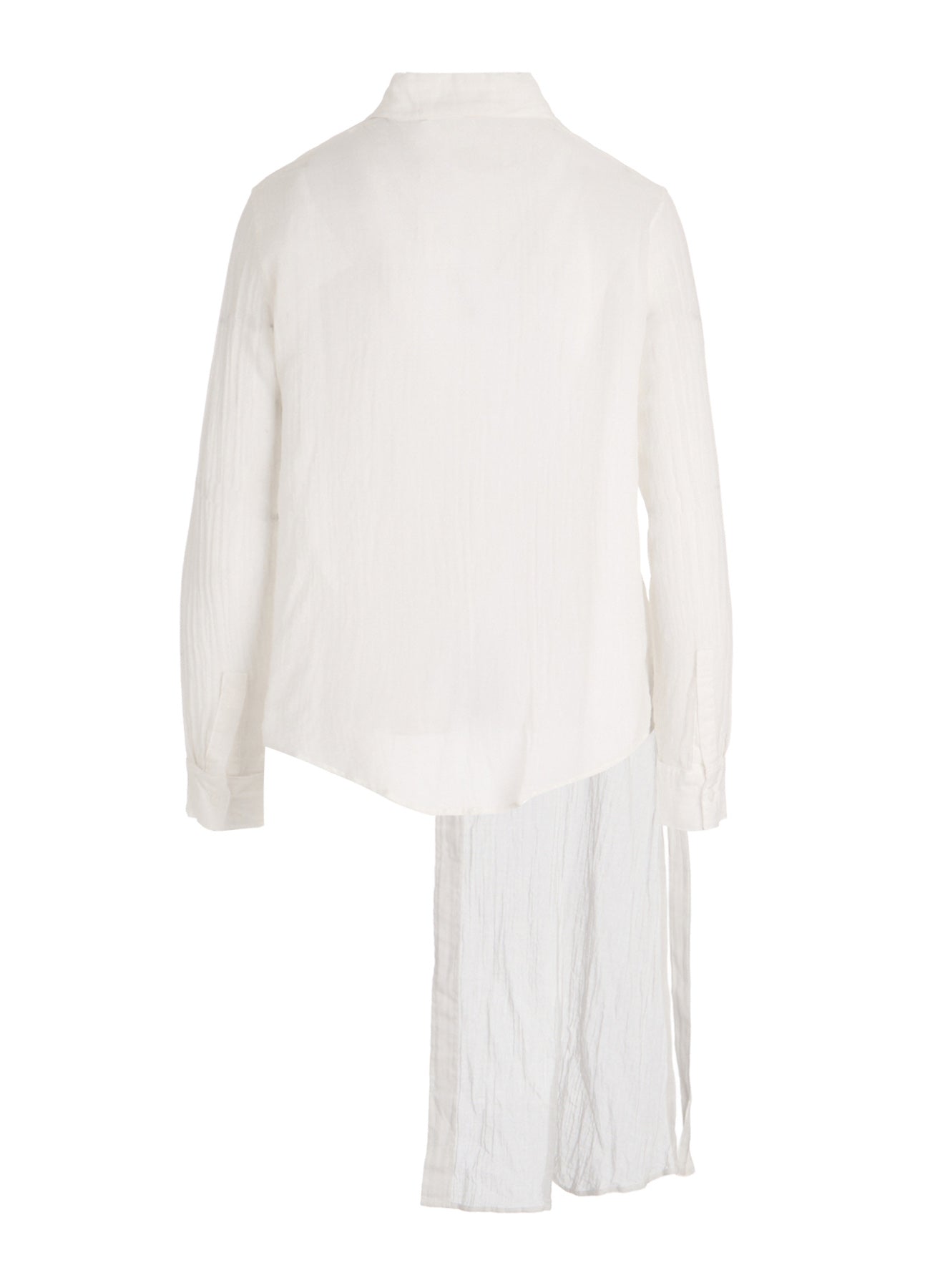 KHADI COTTON ASYMMETRY LONG SHIRT DRESS