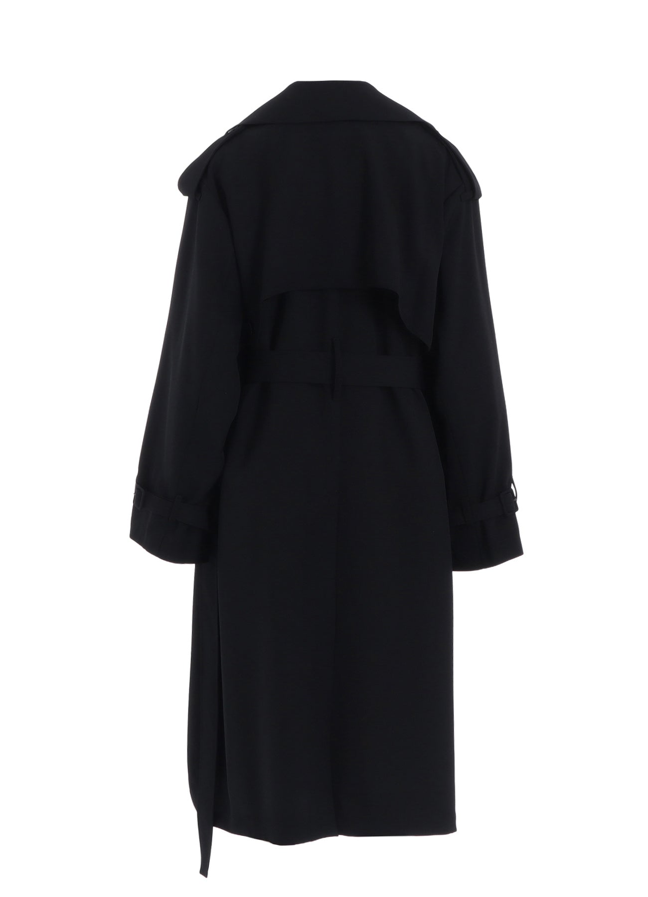 W/GABARDINE LONG TRENCH COAT