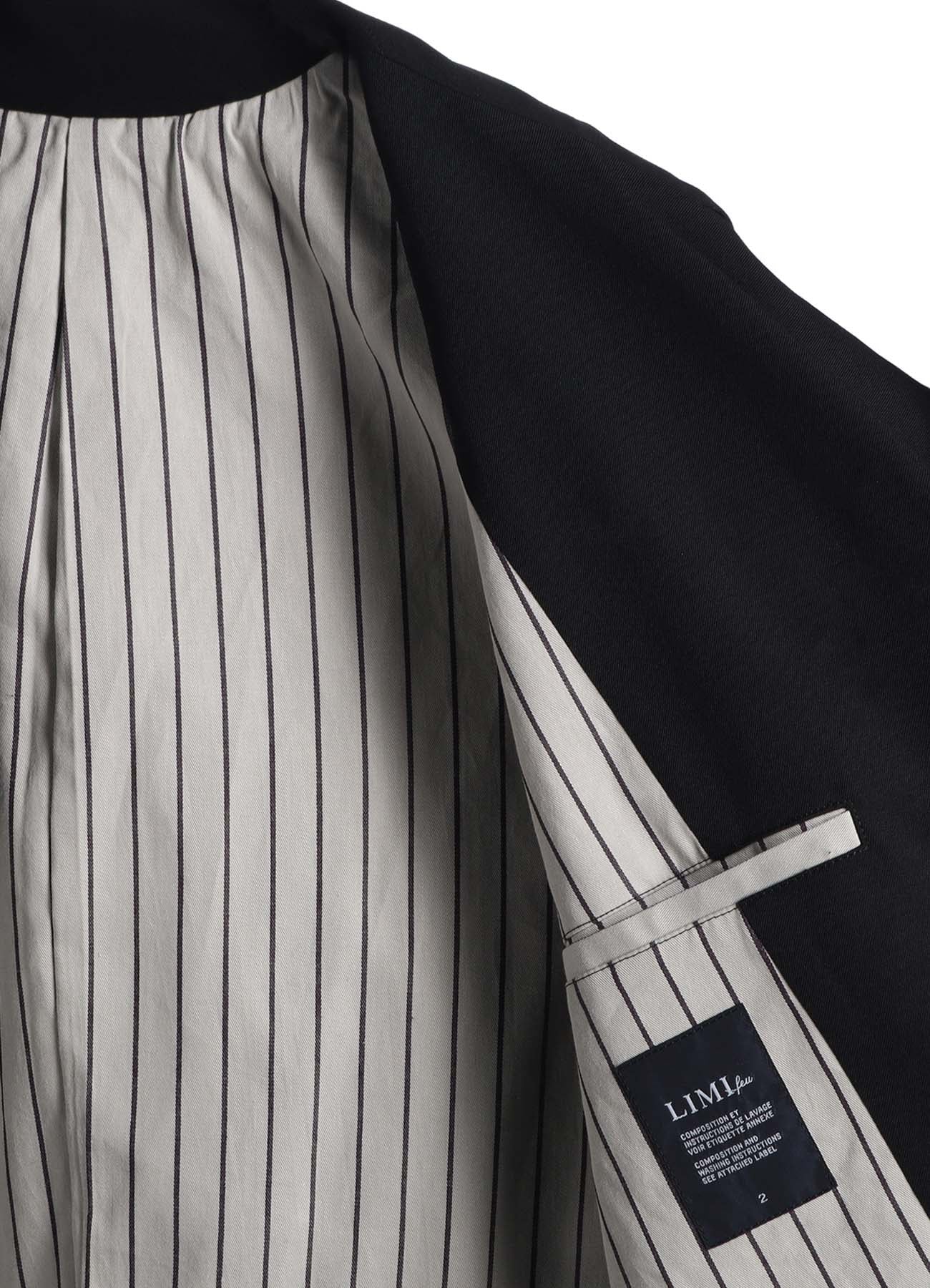 W/GABARDINE LONG TRENCH COAT