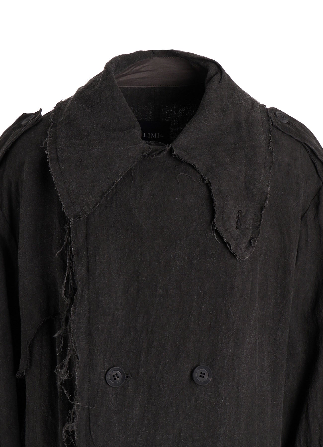 INK DYED LAWN LONG TRENCH COAT