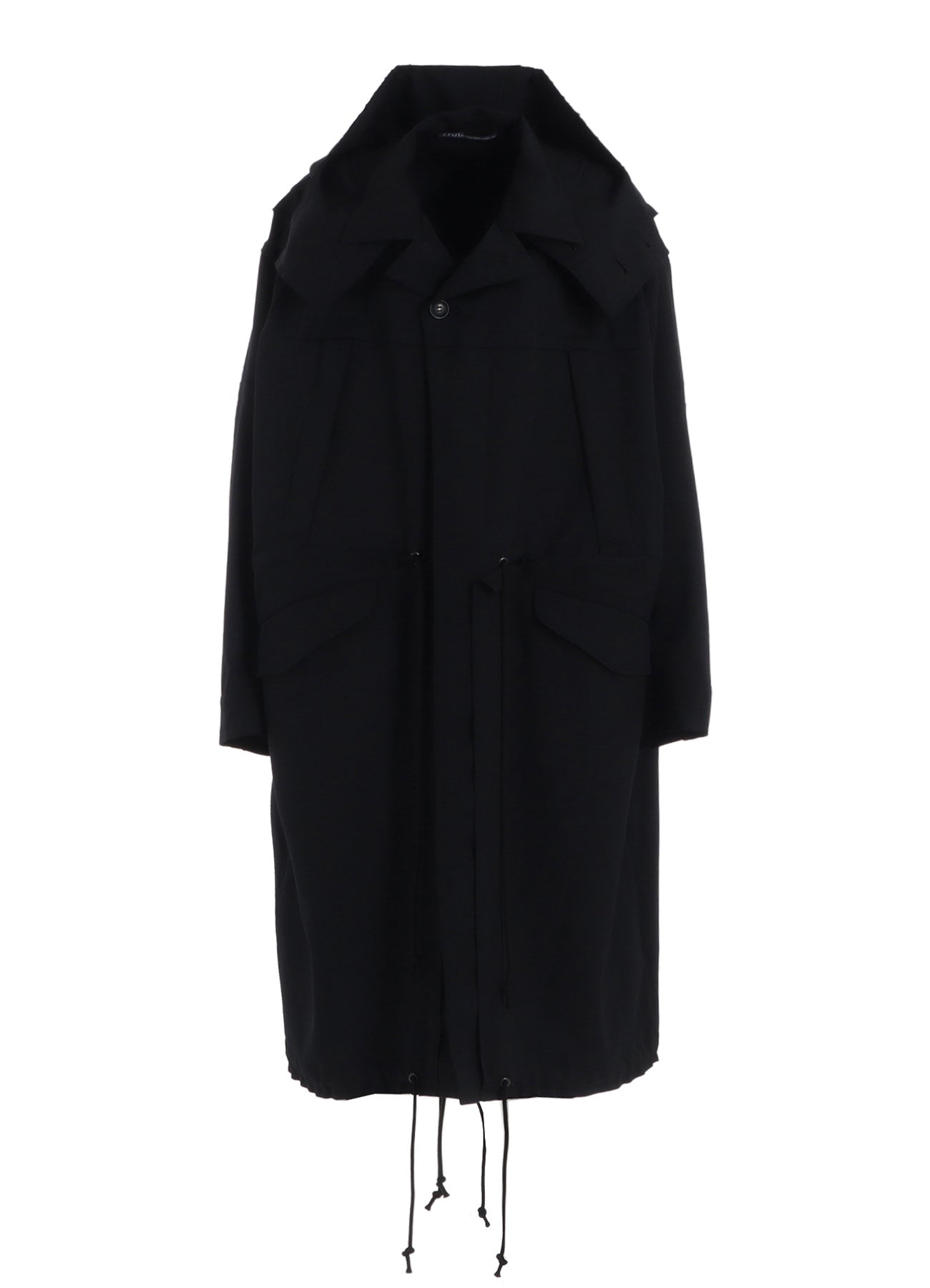 W/GABARDINE HOODED COAT
