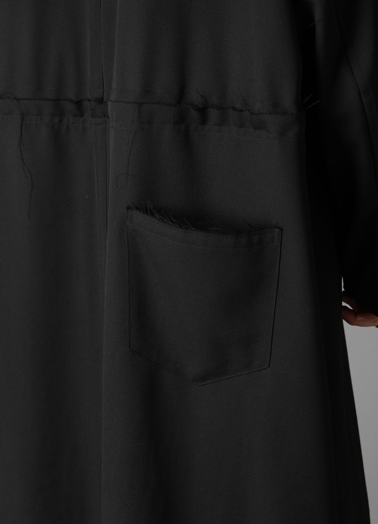 W/GABARDINE HOODED COAT