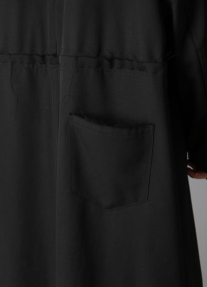 W/GABARDINE HOODED COAT