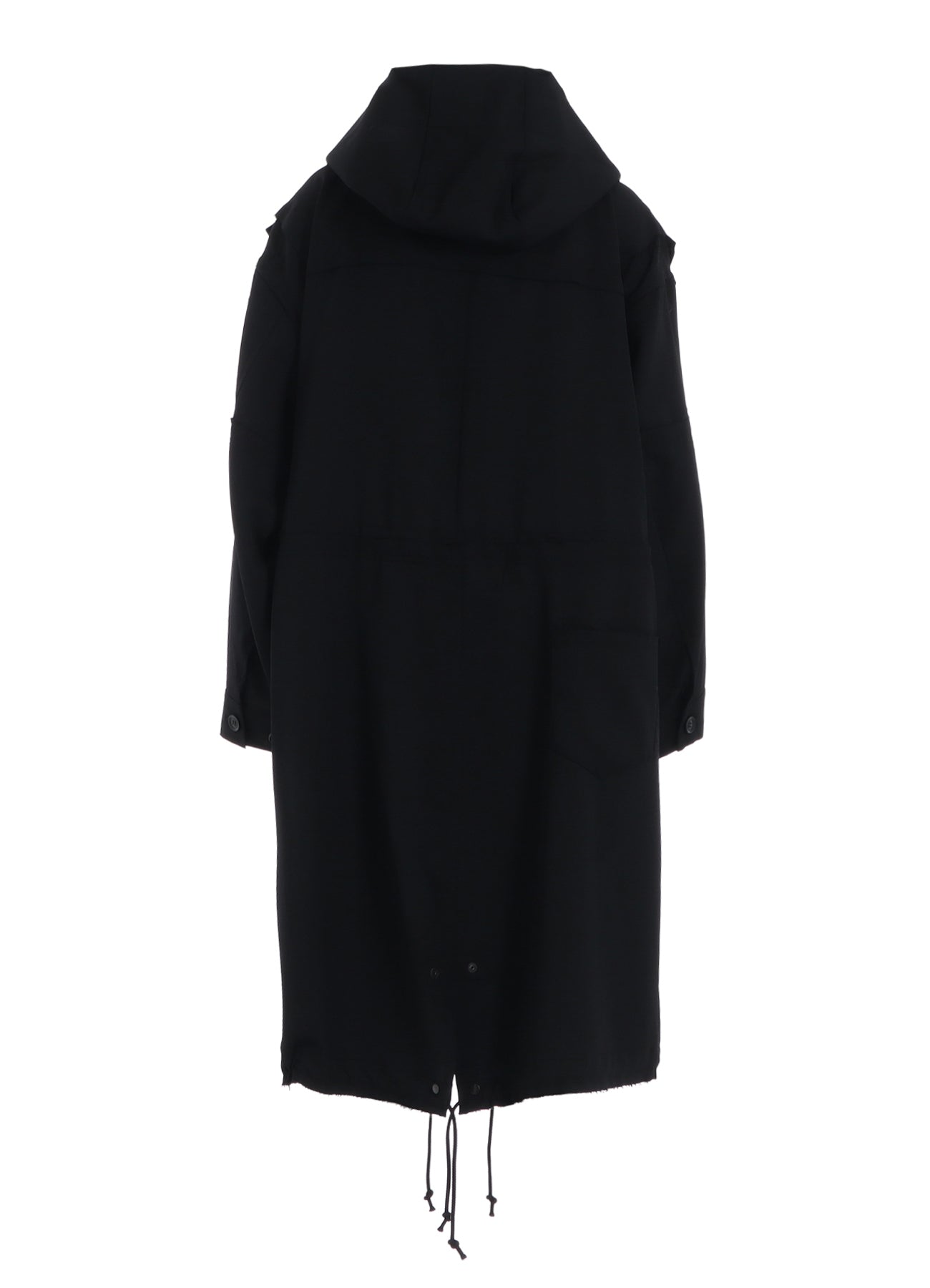 W/GABARDINE HOODED COAT