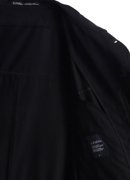 W/GABARDINE HOODED COAT