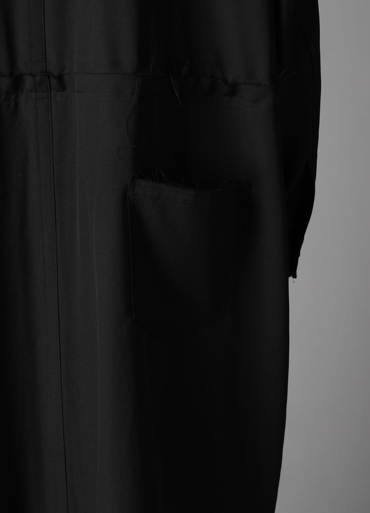 W/GABARDINE HOODED COAT