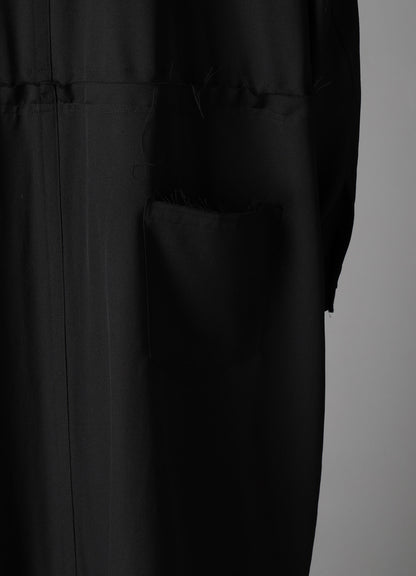 W/GABARDINE HOODED COAT