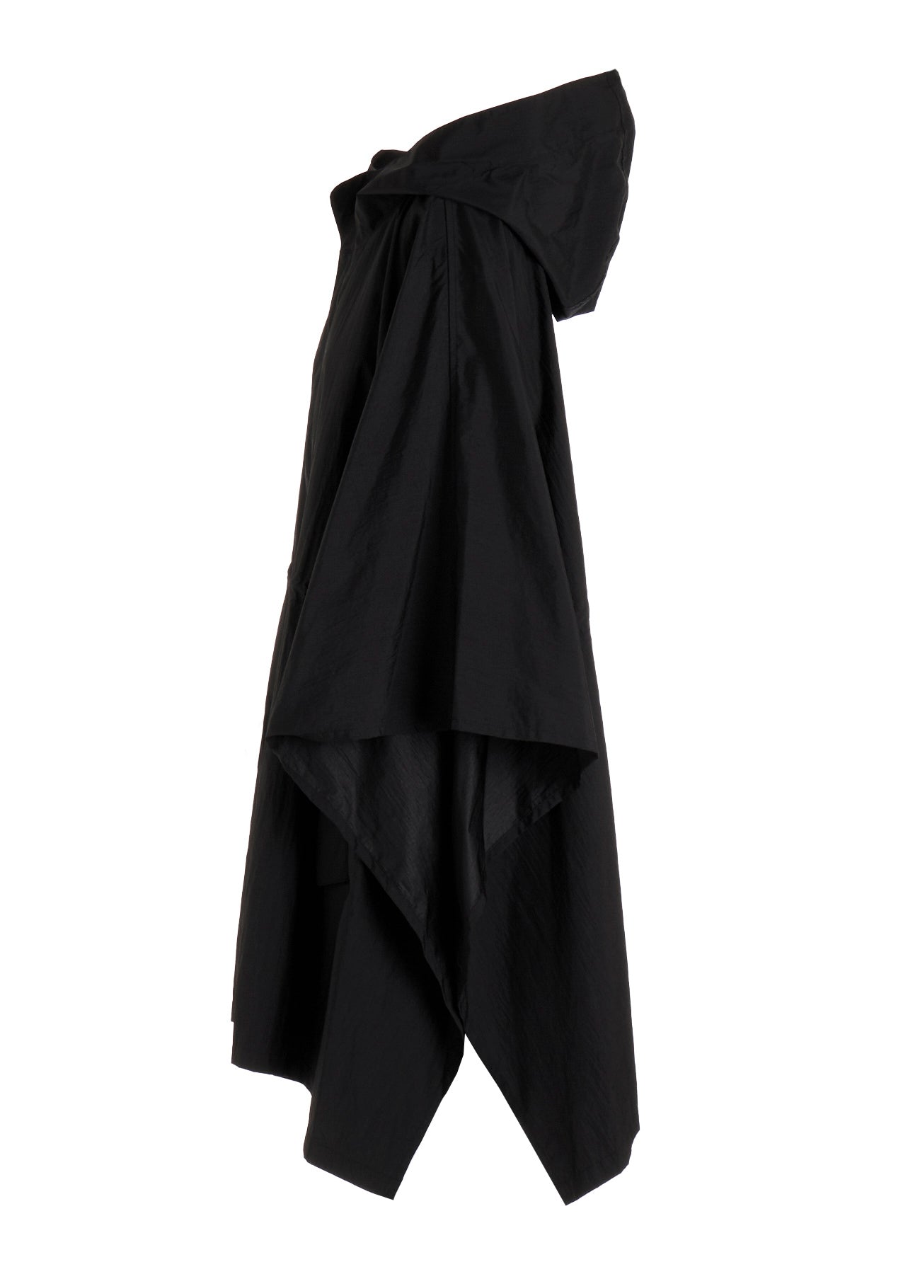 NYLON TAFFETA HOODED PONCHO COAT