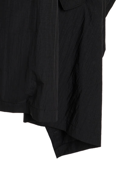 NYLON TAFFETA HOODED PONCHO COAT