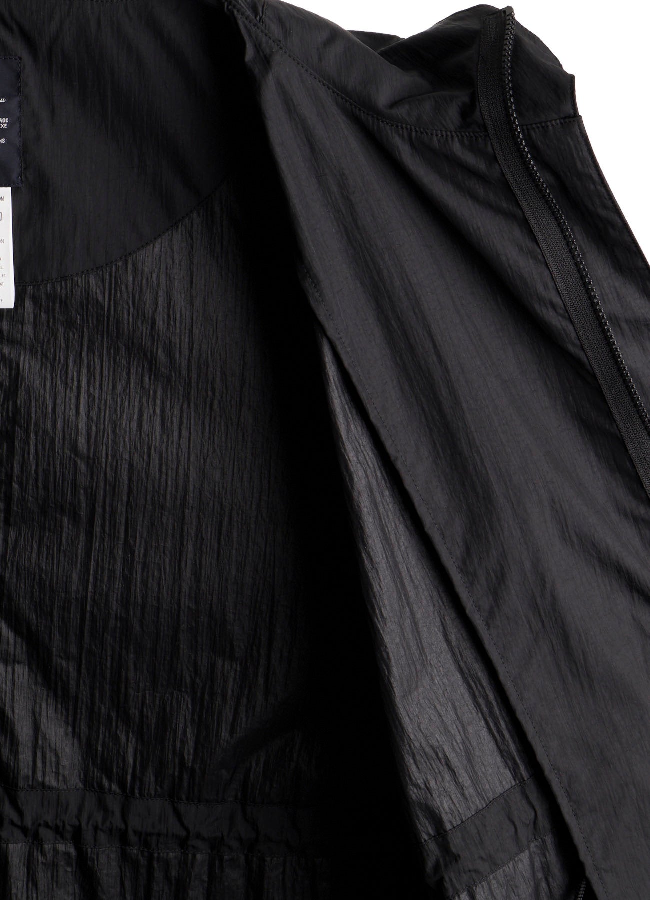 NYLON TAFFETA HOODED PONCHO COAT