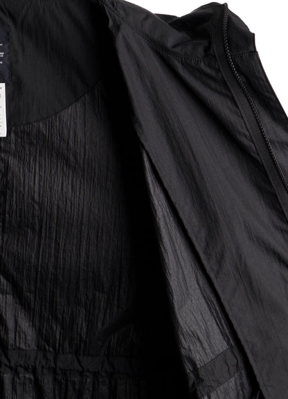 NYLON TAFFETA HOODED PONCHO COAT