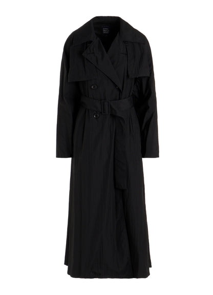 NYLON TAFFETA LONG TRENCH COAT