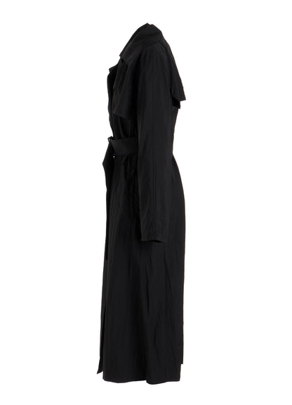 NYLON TAFFETA LONG TRENCH COAT