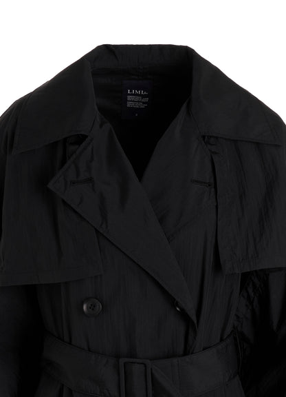 NYLON TAFFETA LONG TRENCH COAT