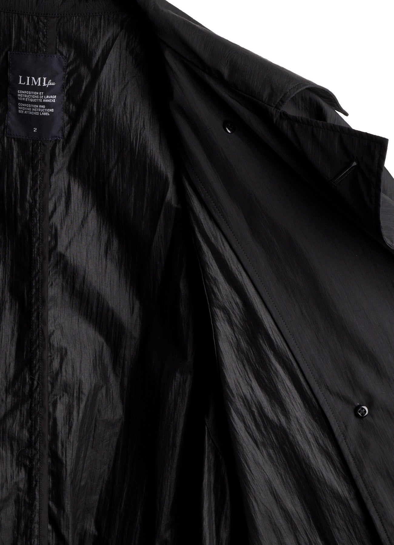 NYLON TAFFETA LONG TRENCH COAT