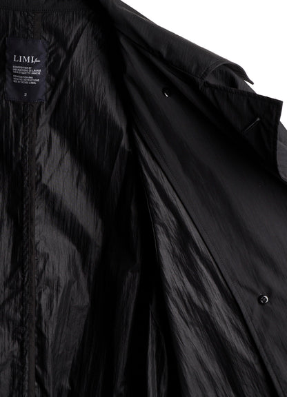 NYLON TAFFETA LONG TRENCH COAT