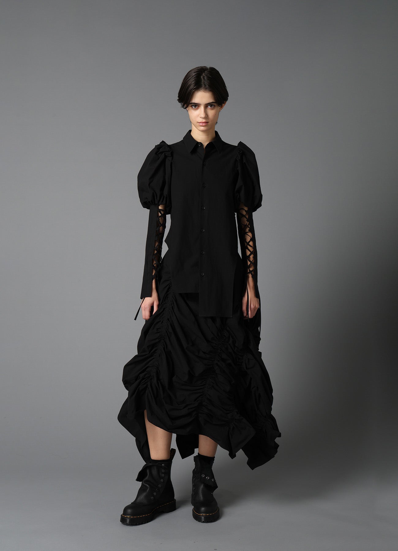 TYPEWRITER  GATHER DRESS