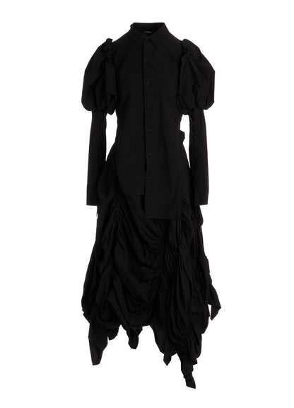 TYPEWRITER  GATHER DRESS