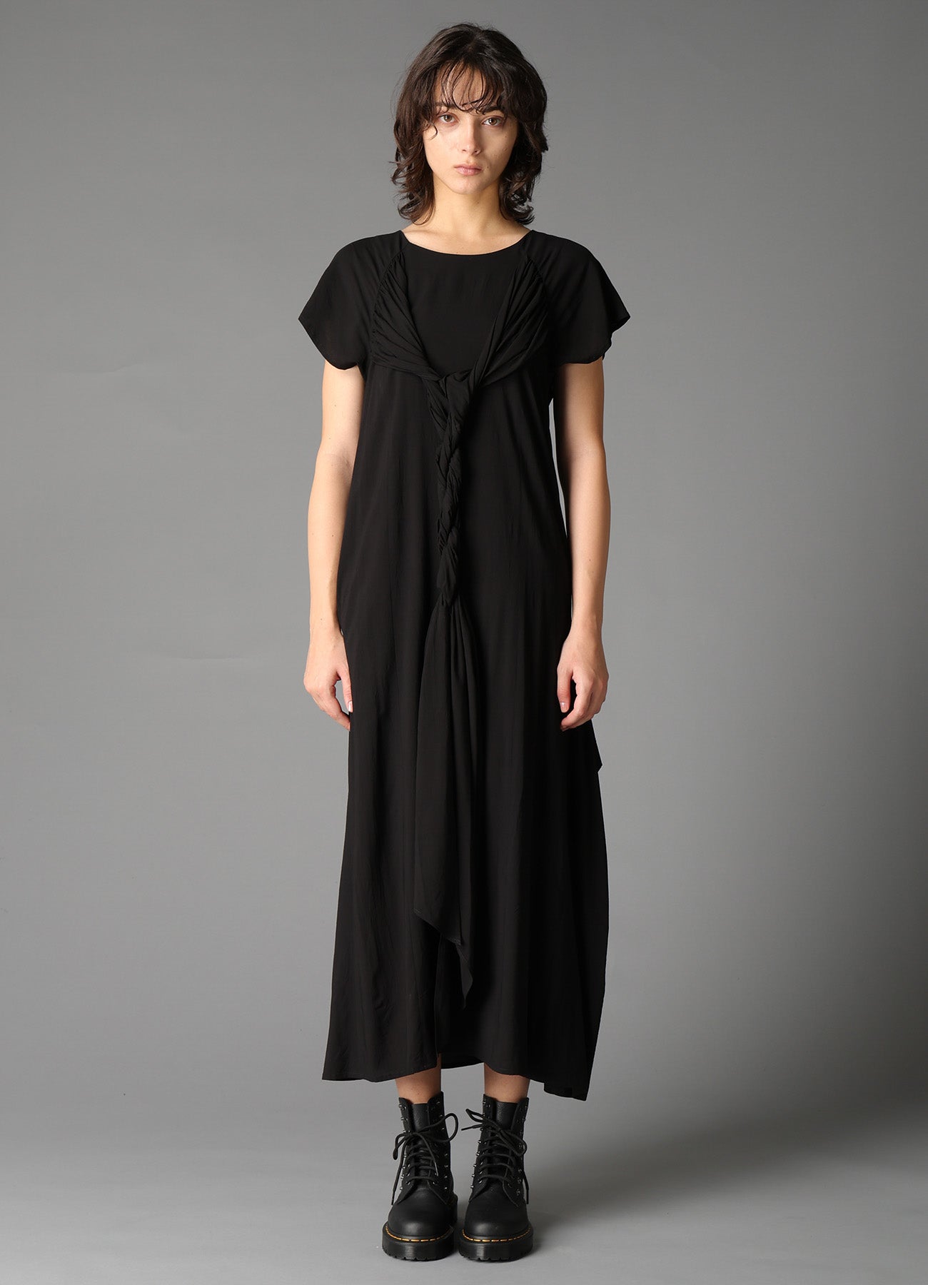 RY/ WRINKLED LAWN TWISTED DRESS A