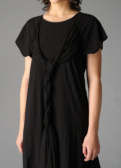 RY/ WRINKLED LAWN TWISTED DRESS A