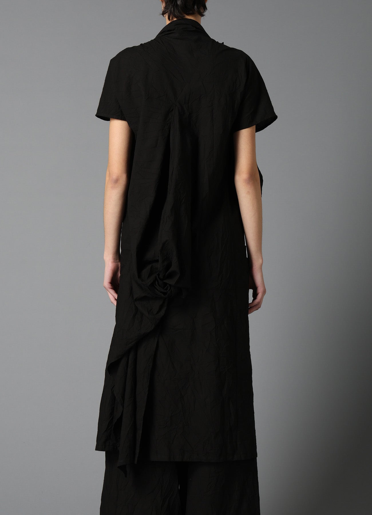 WRINKLED TYPEWRITER B TWIST DRESS