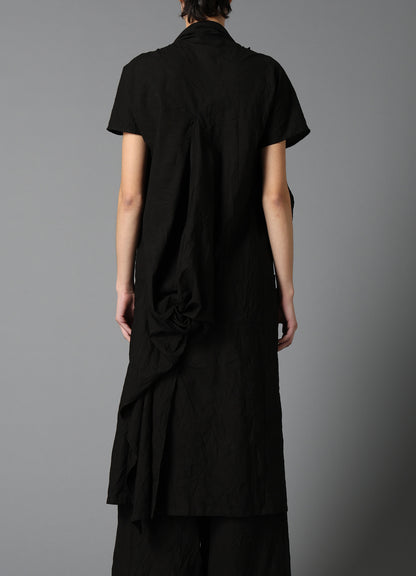 WRINKLED TYPEWRITER B TWIST DRESS