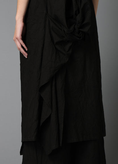 WRINKLED TYPEWRITER B TWIST DRESS
