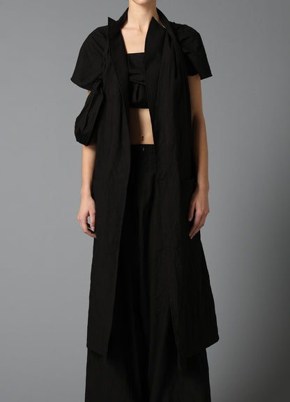 WRINKLED TYPEWRITER B TWIST DRESS
