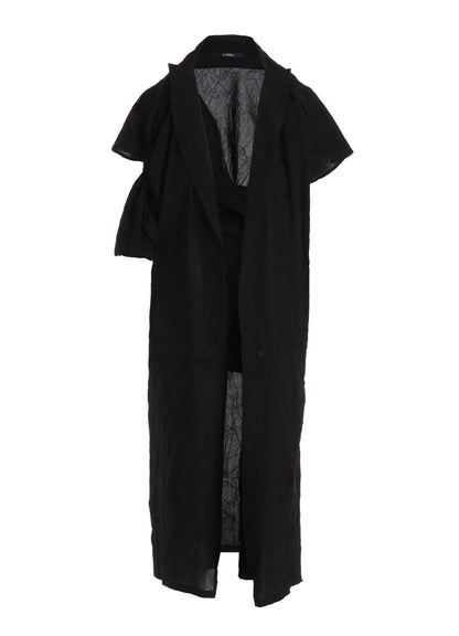 WRINKLED TYPEWRITER B TWIST DRESS