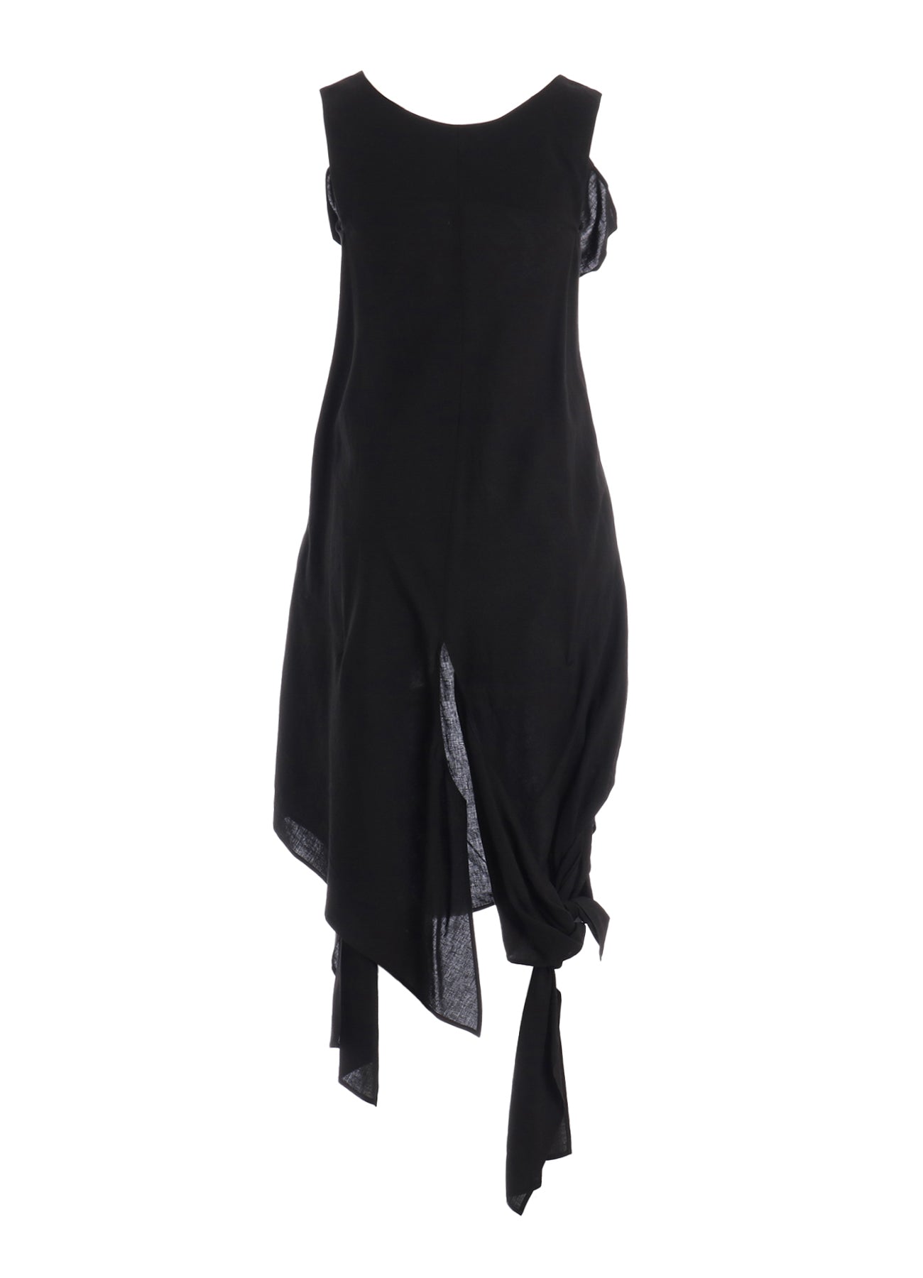 CELLULOSE/ LINEN LAWN LACE UP DRESS