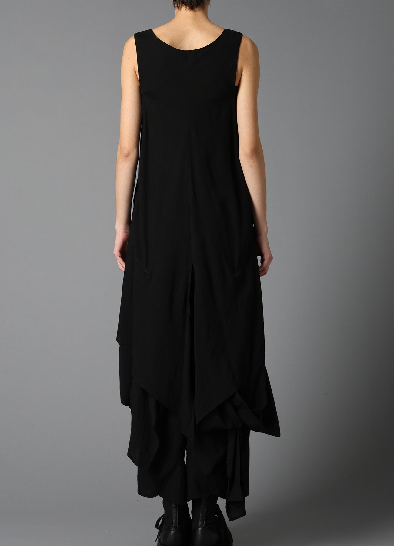 CELLULOSE/ LINEN LAWN LACE UP DRESS