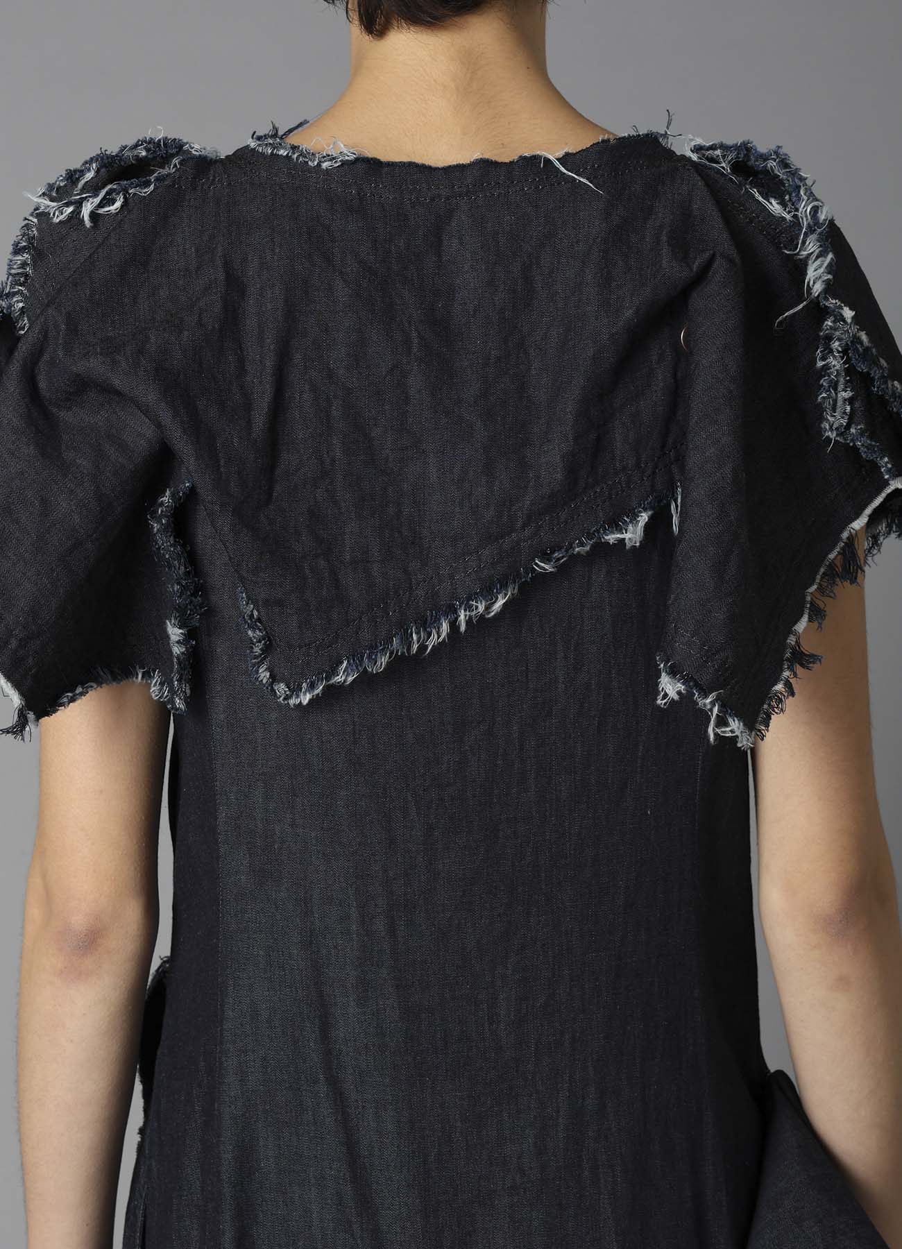 8oz DENIM DESIGNED PANEL DRESS A