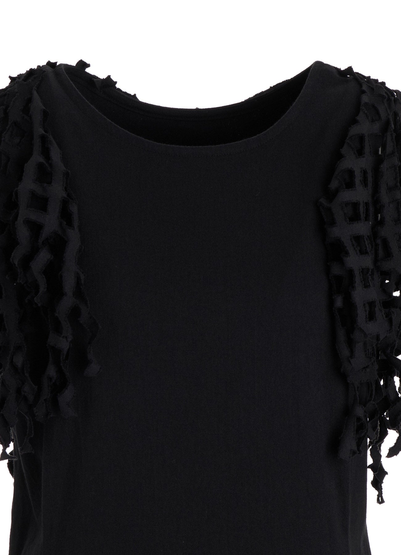 BLACK DENIM DESIGNED PANEL DRESS A