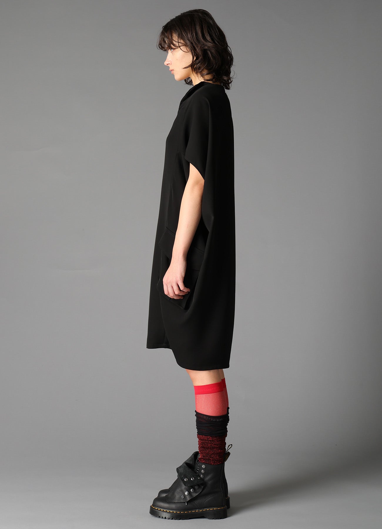 DOUBLE SATIN COCOON DRESS