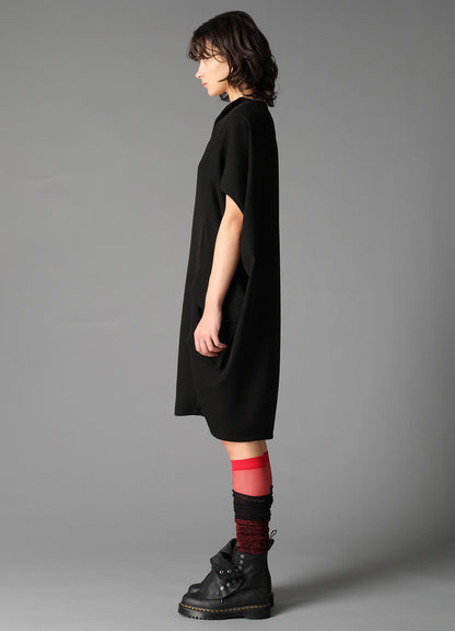 DOUBLE SATIN COCOON DRESS