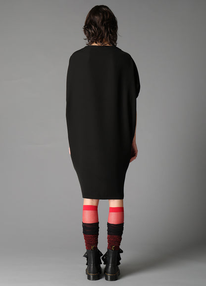 DOUBLE SATIN COCOON DRESS