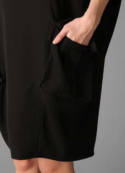 DOUBLE SATIN COCOON DRESS