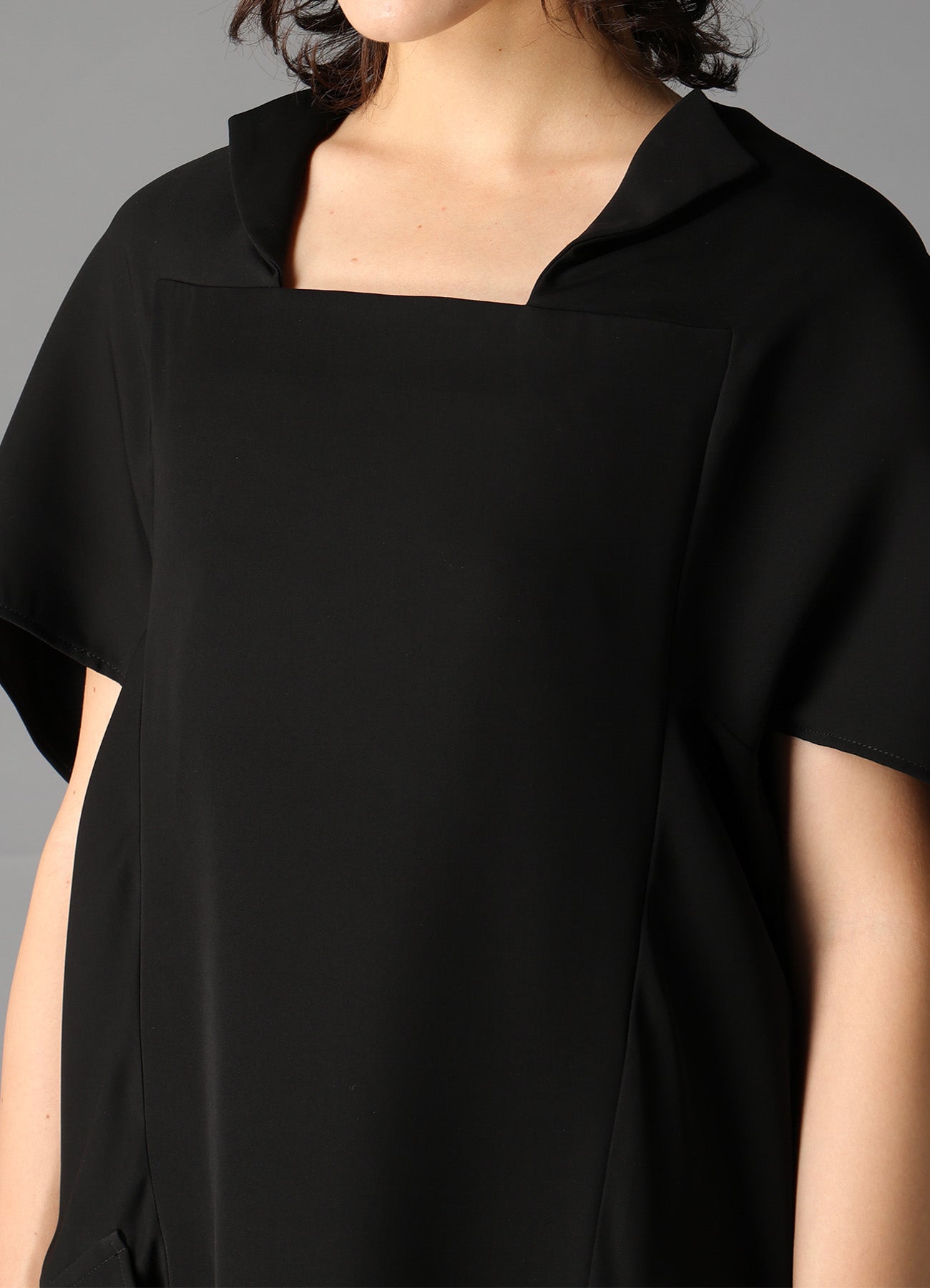 DOUBLE SATIN COCOON DRESS