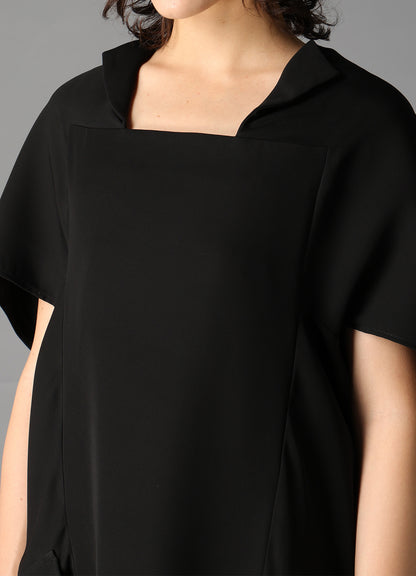 DOUBLE SATIN COCOON DRESS